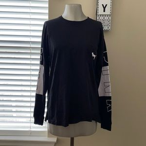 VS PINK long sleeve tee, Size M, EUC